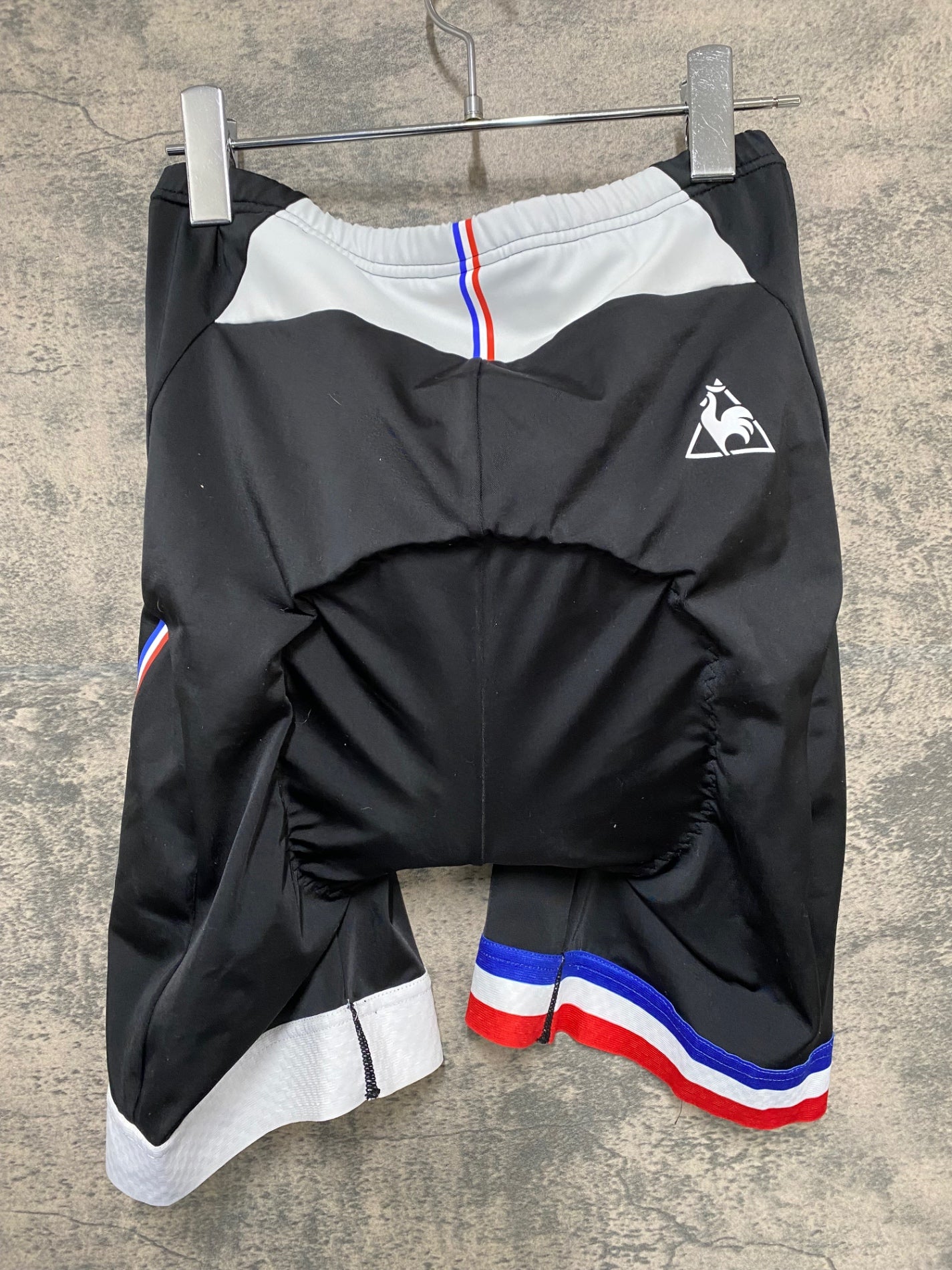 IO087 ルコックスポルティフ le coq sportif レーサーパンツ 黒 赤 O