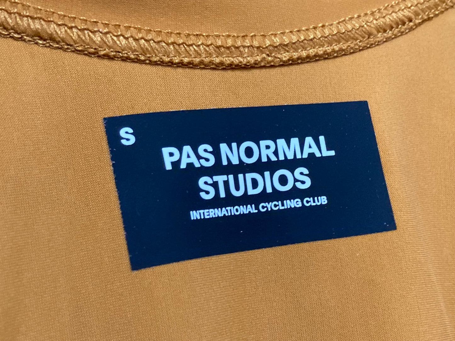 IY162 パスノーマルスタジオ PAS NORMAL STUDIOS 半袖 サイクルジャージ S キャメル