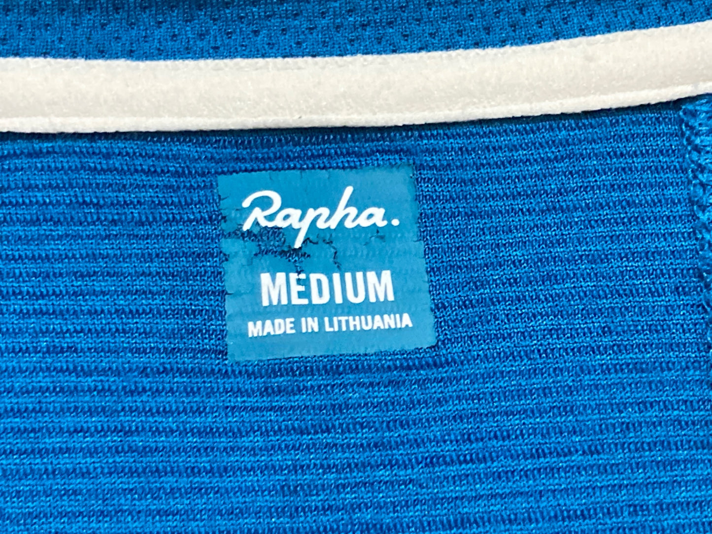 IW748 ラファ Rapha LIGHTWEIGHT JERSEY 半袖 サイクルジャージ ターコイズブルー M ※日焼け