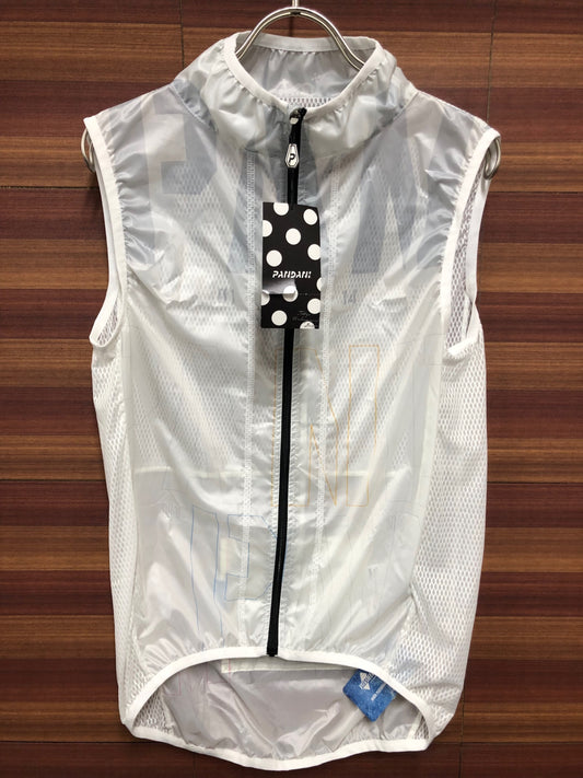 IQ218 パンダーニ PANDANI ジレ サイクルベスト 白 M