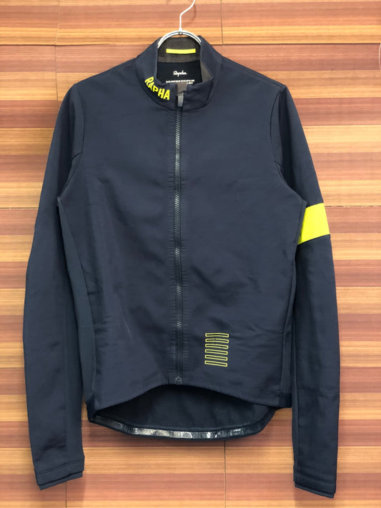 IT120 ラファ Rapha PRO TEAM TRAINING JACKET 長袖 サイクルジャケット 紺 L 裏起毛