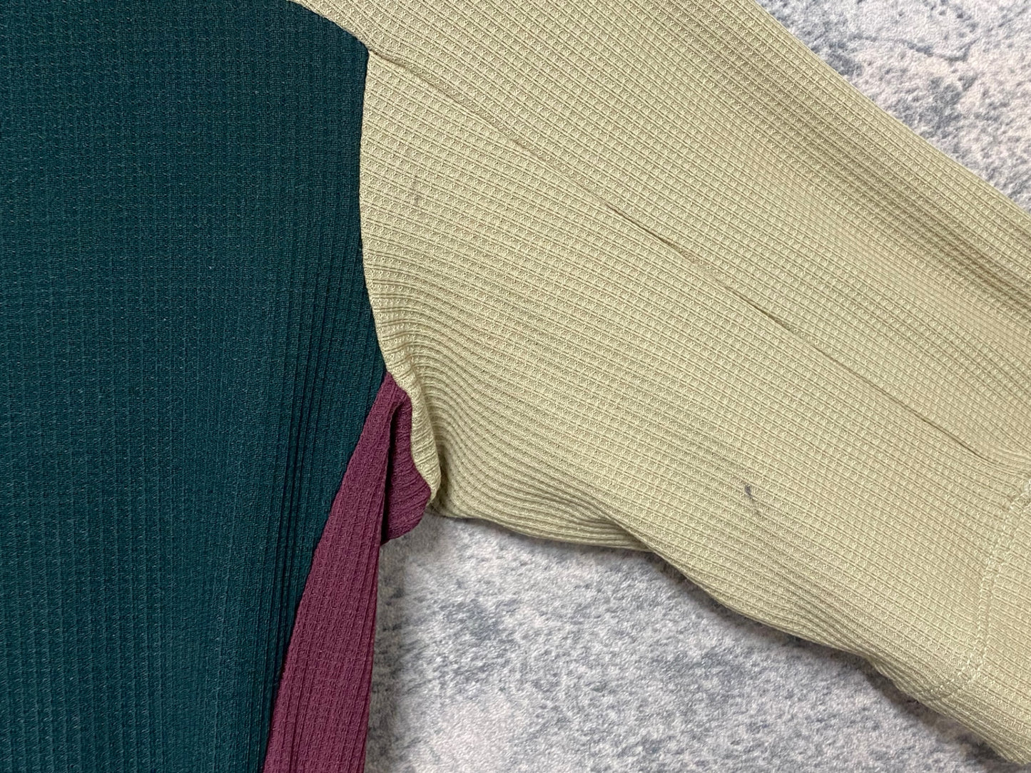 IZ142 イザドア Isadore 半袖 サイクルジャージ カーキ バーガンディ S