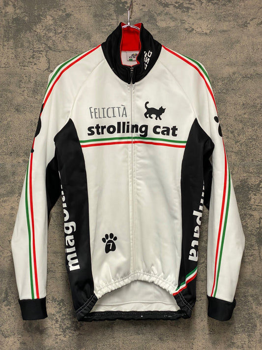 JA514 ジェッセージ GSG 長袖 サイクルジャケット 白 M 裏起毛