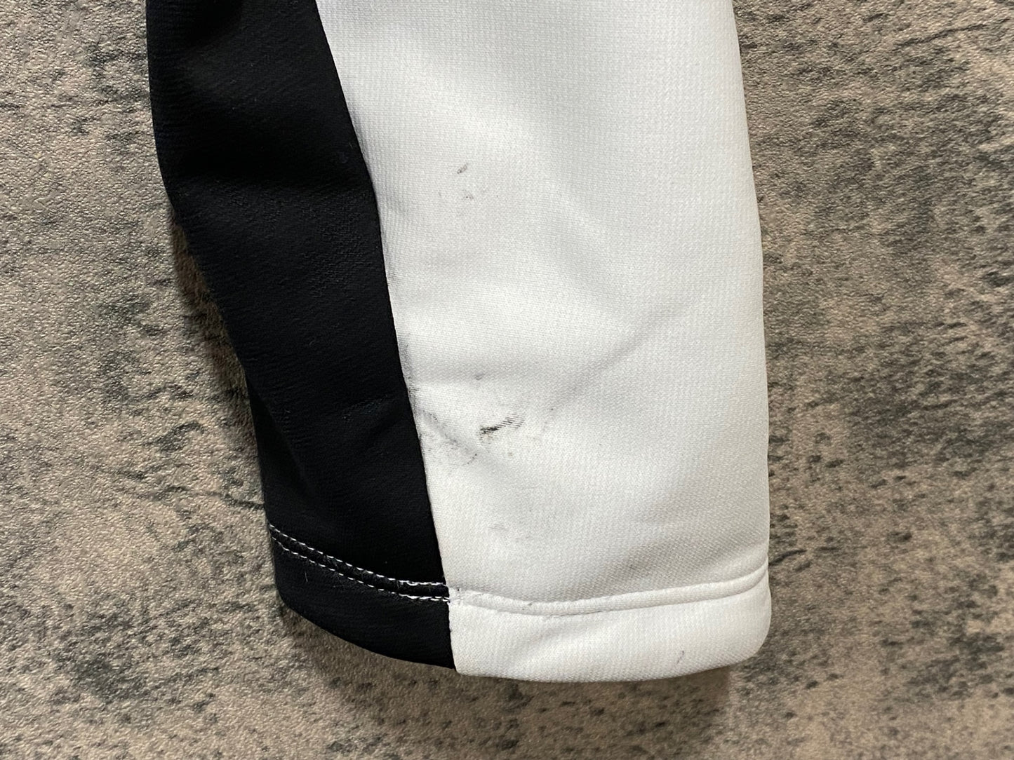 JA171 シマノ SHIMANO 長袖 サイクルジャケット 白 黒 L 裏起毛