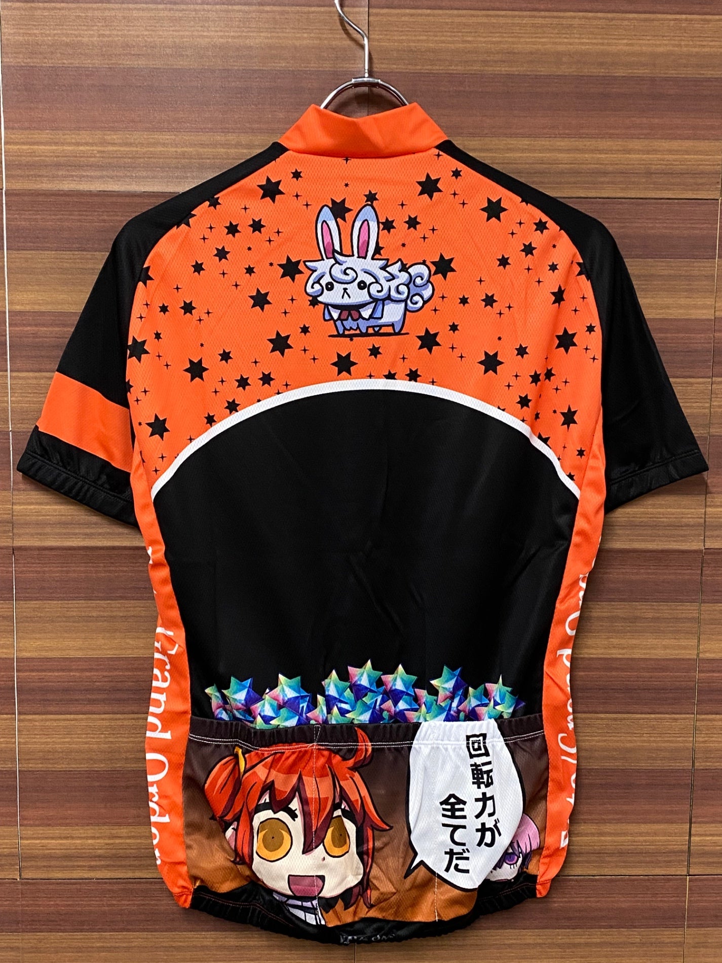 IS001 ウエイブワン WAVE ONE 半袖 サイクルジャージ オレンジ L Fate/Grand Order マンガで分かるFGO