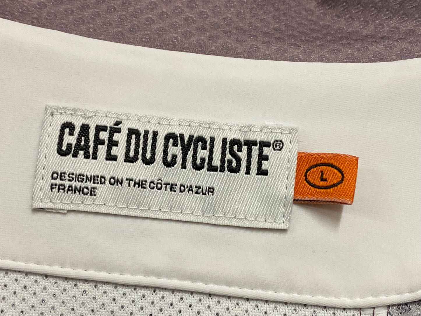 IZ539 カフェドシクリステ Cafe du Cycliste CLAUDINE UNISEX 半袖 サイクルジャージ 薄紫 L