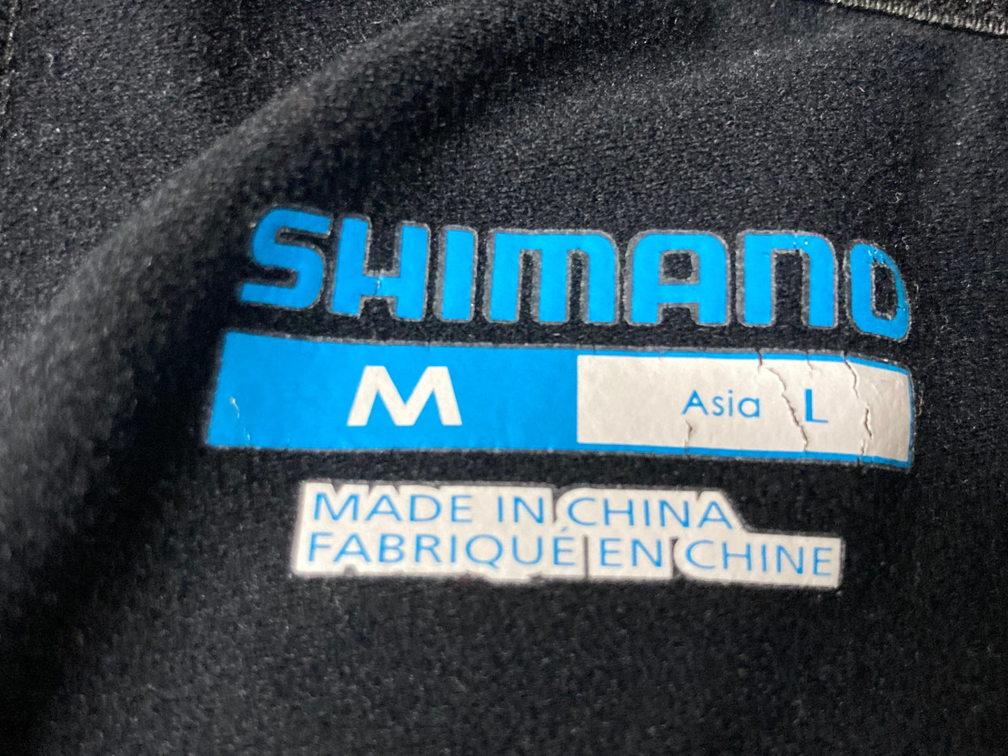 HU357 シマノ SHIMANO レーサータイツ 黒 M 裏起毛 ※スレ,毛玉