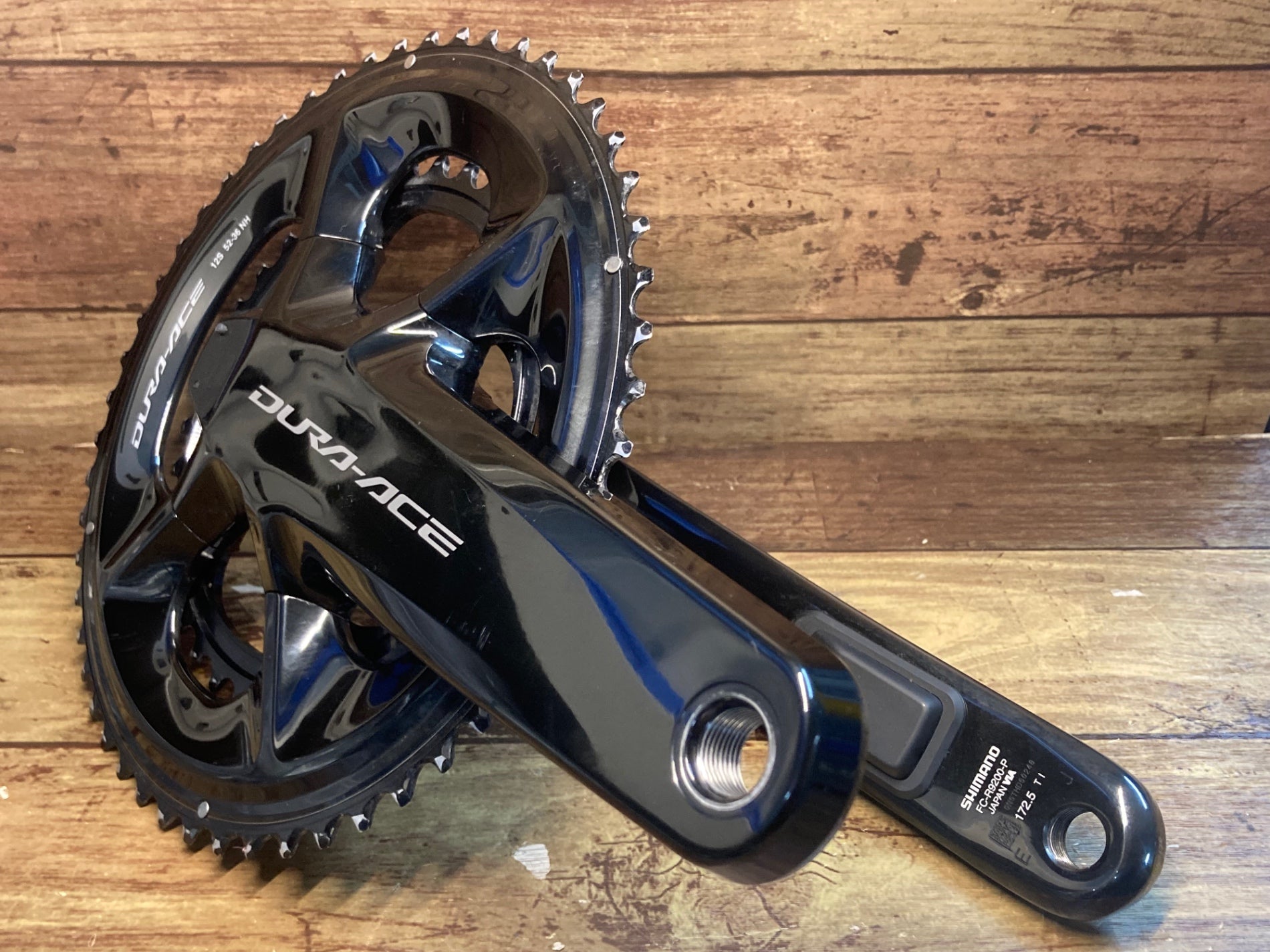 ID034 シマノ SHIMANO デュラエース DURA-ACE FC-R9200-P クランクセット パワーメーター 52-36T 172.5mm  12S ※接続確認済