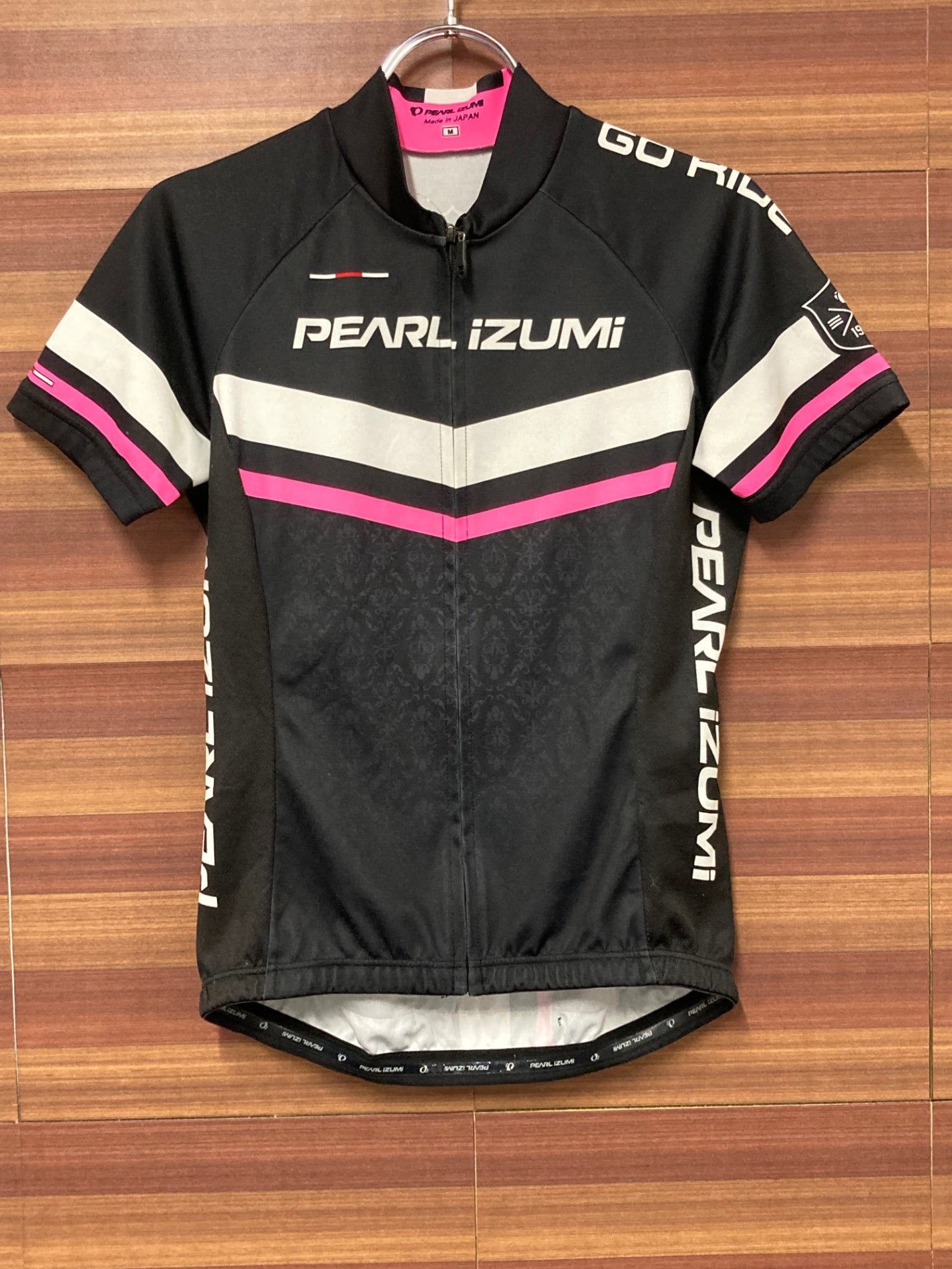 IL512 パールイズミ PEARL iZUMi 半袖サイクルジャージ 黒 M レディース スレあり 日焼け