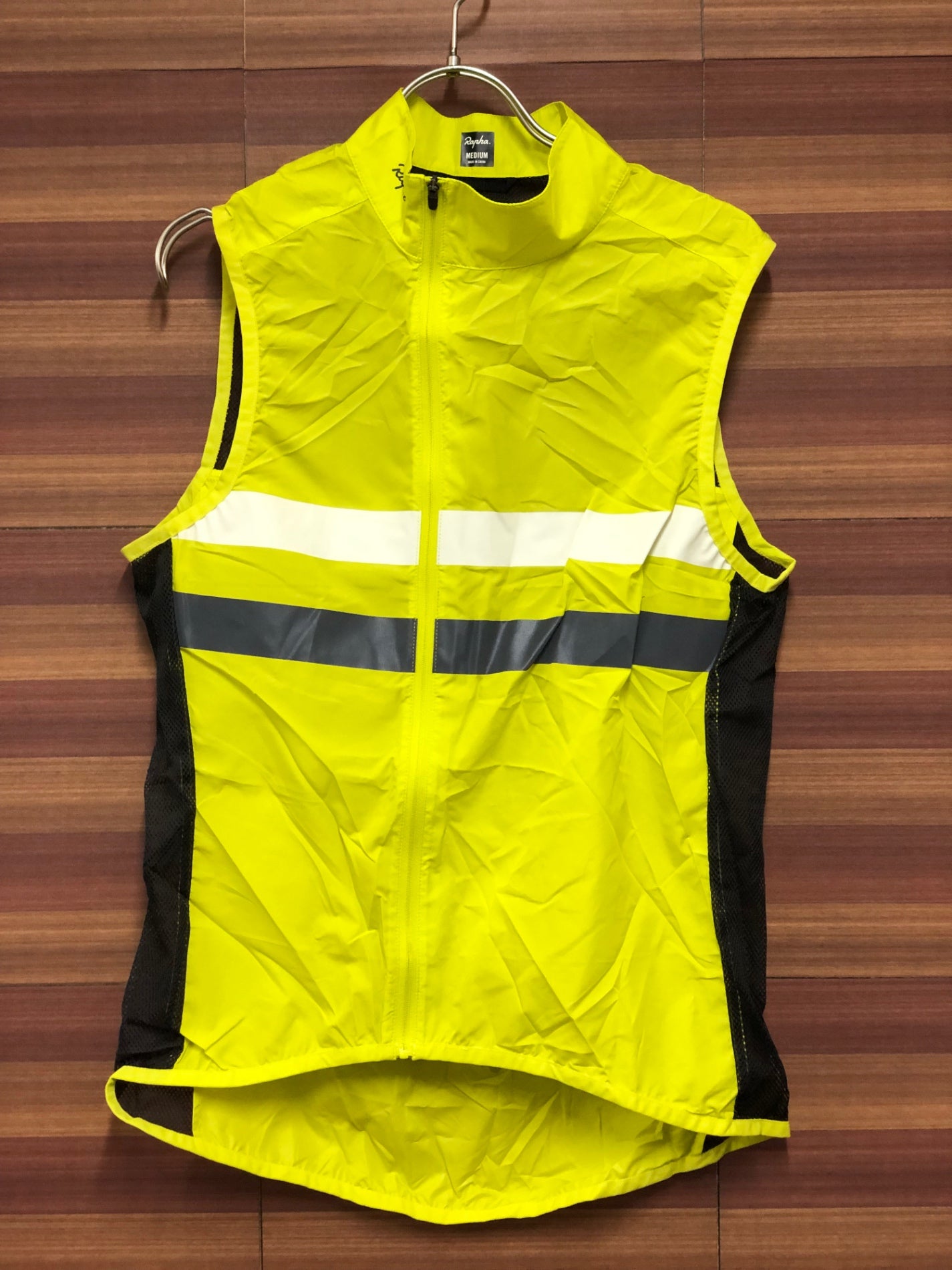 IO658 ラファ Rapha Brevet 反射ベスト ジレ M ネオンイエロー