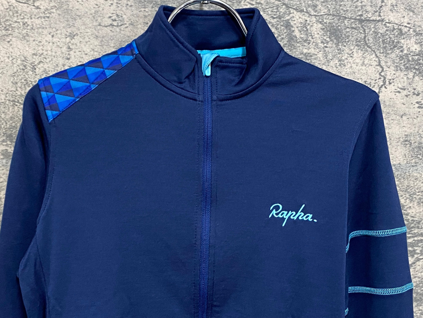 IY131 ラファ Rapha Long Sleeve Cross 長袖 サイクルジャージ S ブルー