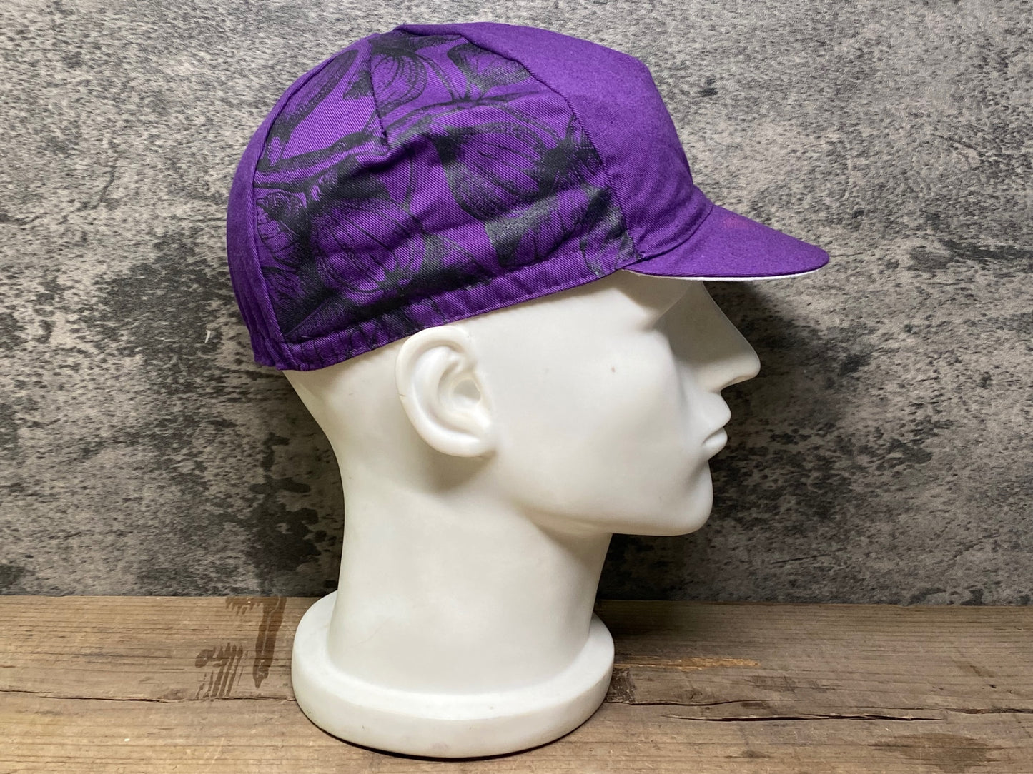 IS739 カフェドシクリステ CAFE DU CYCLISTE サイクルキャップ 紫 フリーサイズ