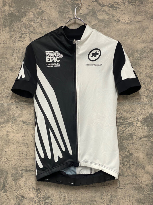 JB902 アソス ASSOS CAPE EPIC XC EVO7 OFFROAD RALLY 半袖 サイクルジャージ 白 黒 S