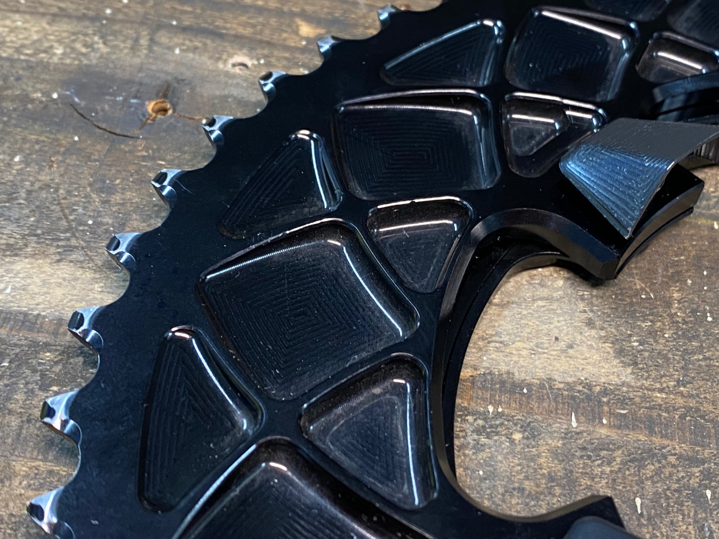 IN862 アブソリュートブラック ABSOLUTE BLACK チェーンリング セット 黒 楕円 52/36T SHIMANO R9100/R8000