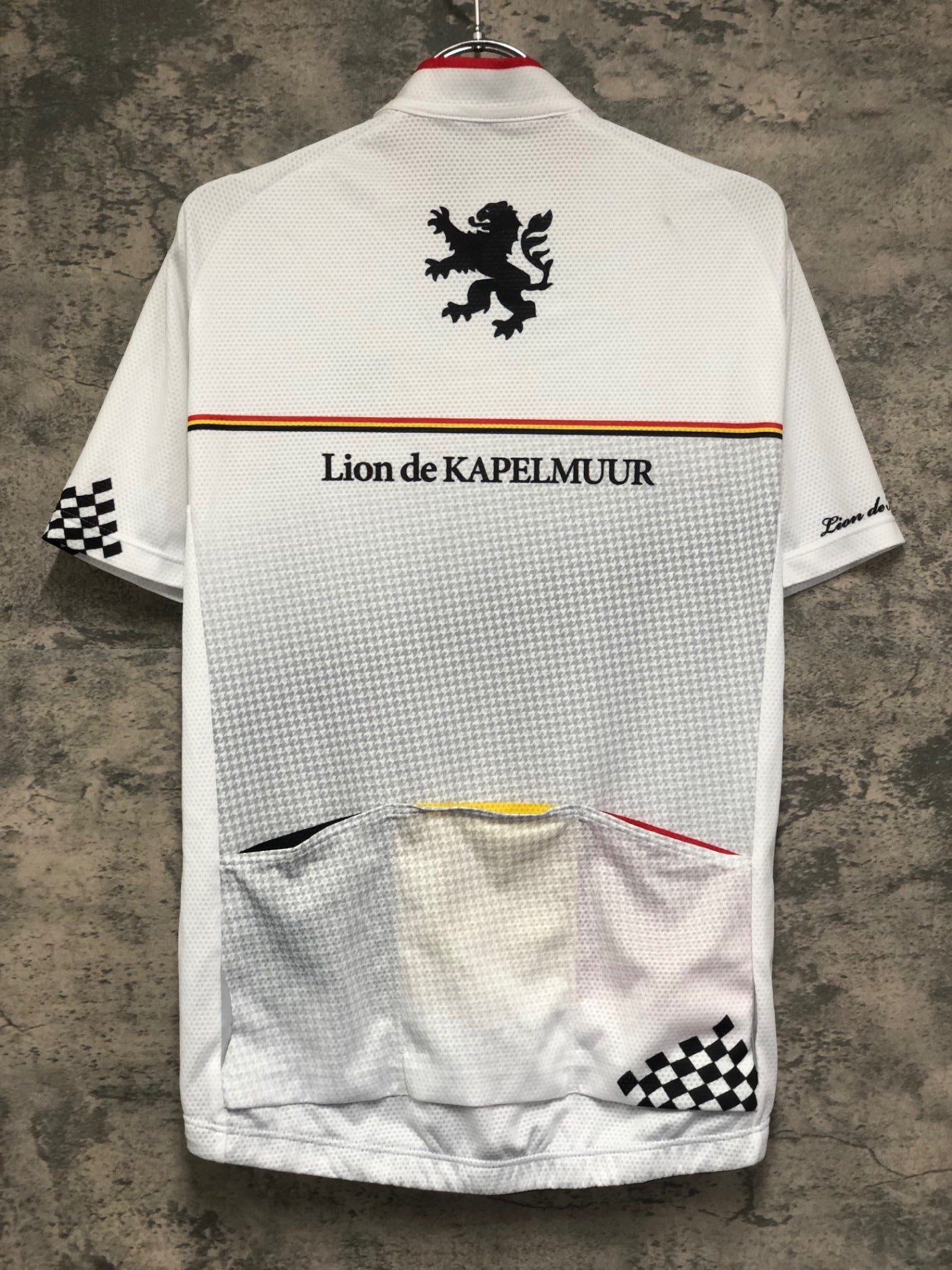 IX162 リオンドカペルミュール Lion de KAPELMUUR 半袖 サイクルジャージ 白 L