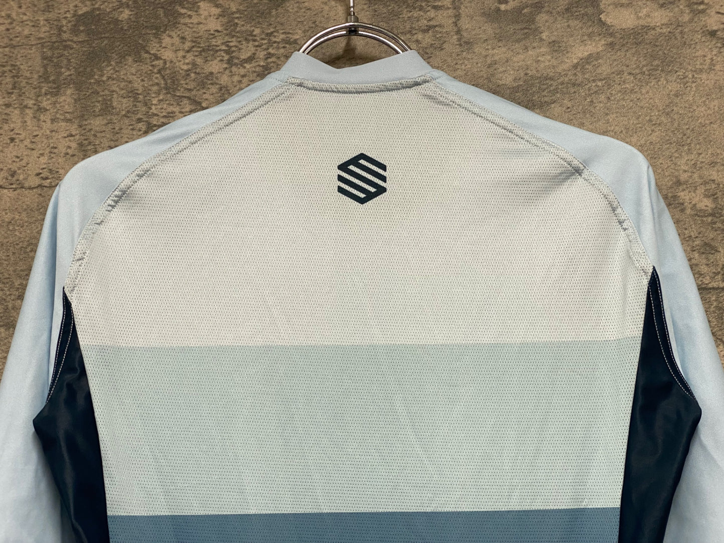 JB362 シロコ SIROKO 半袖 サイクルジャージ 水色 紺 S