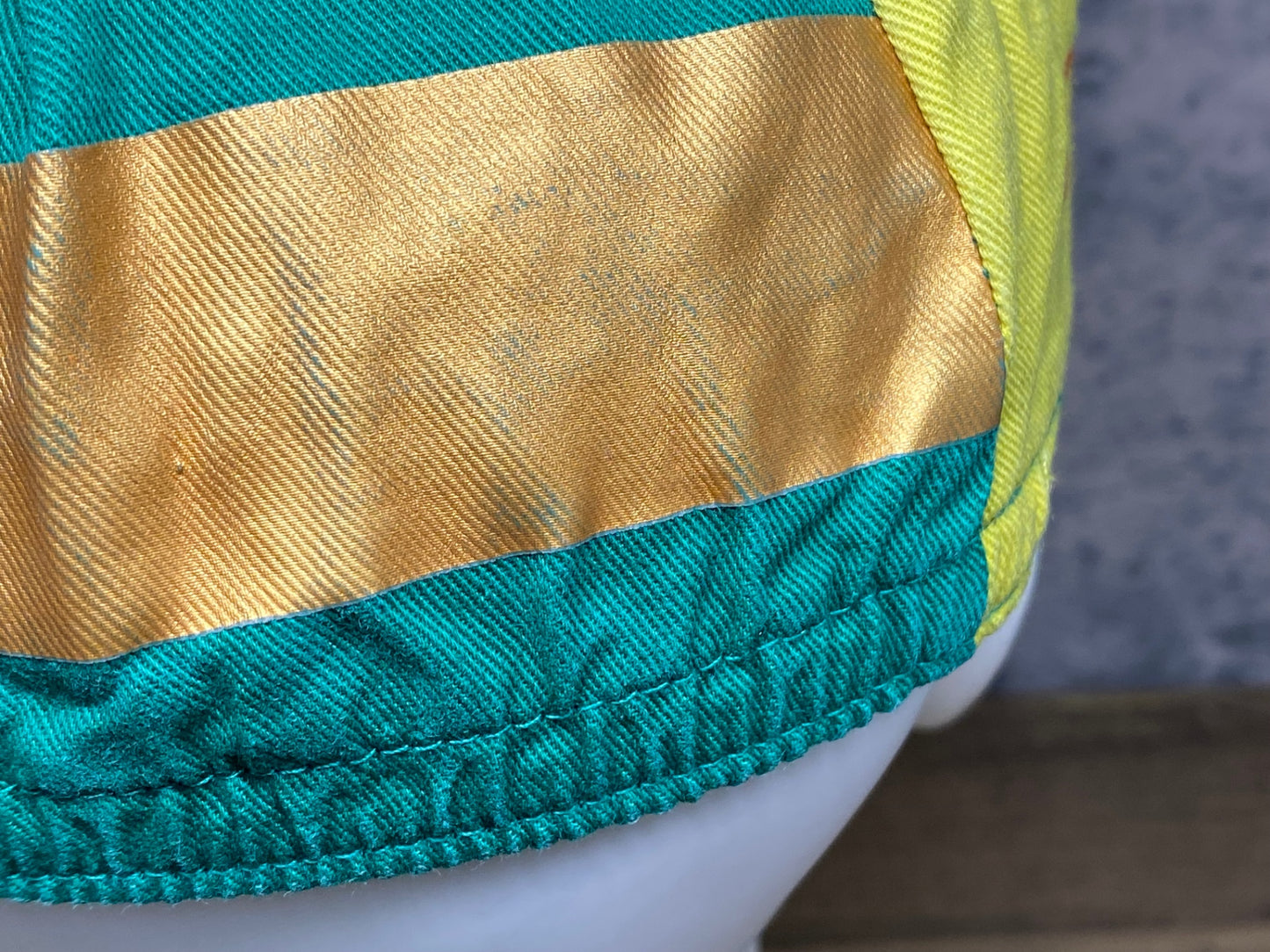 JB108 ラファ Rapha サイクルキャップ 黄 緑 フリーサイズ JAPAN CUP UTSUNOMIYA