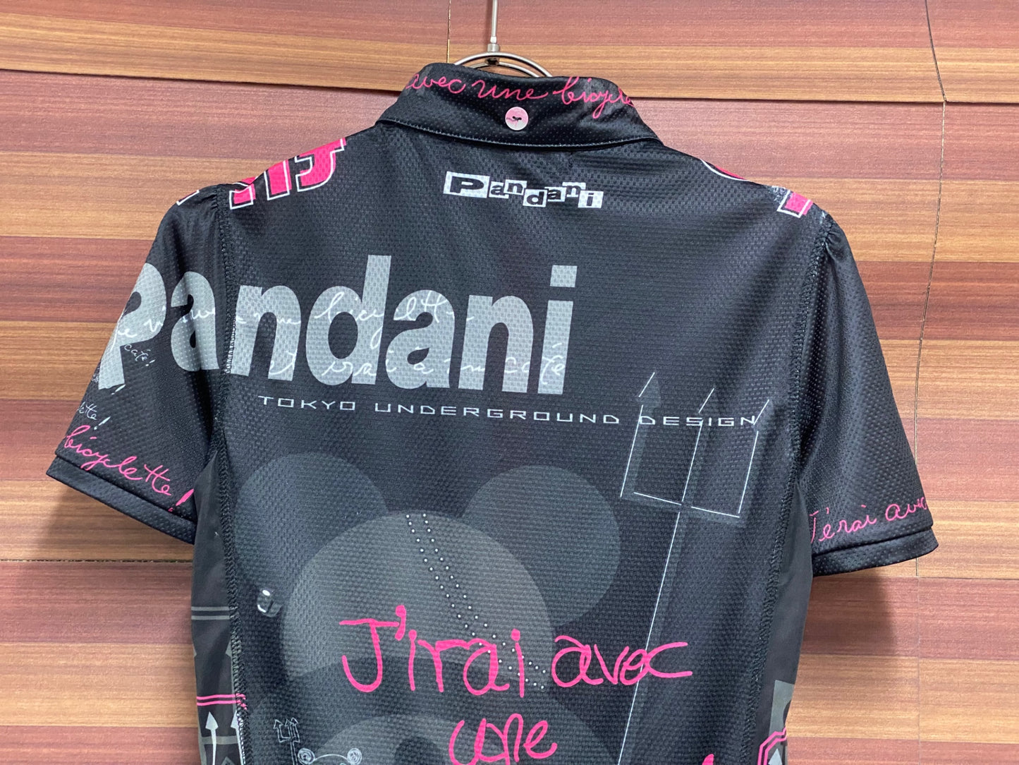 IW257 パンダーニ Pandani レディース 半袖 サイクルジャージ 黒 S