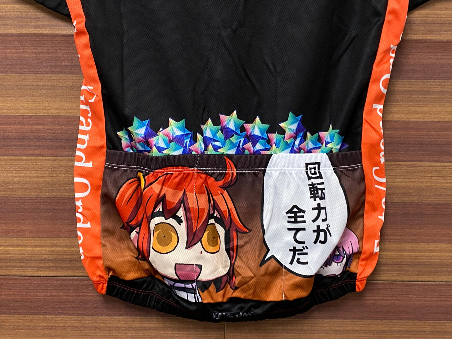 IS001 ウエイブワン WAVE ONE 半袖 サイクルジャージ オレンジ L Fate/Grand Order マンガで分かるFGO