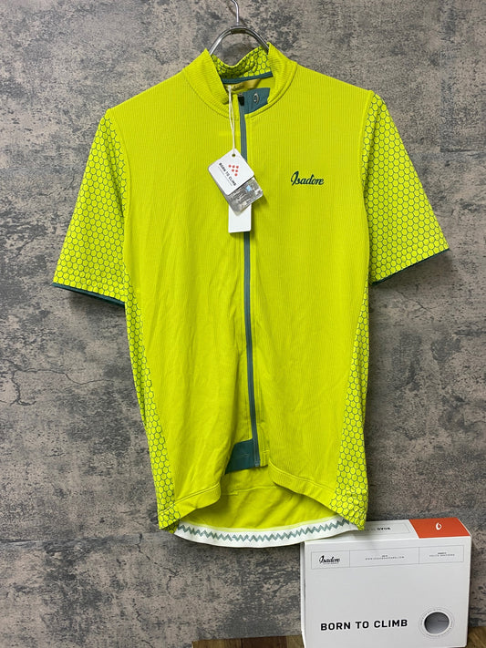IY442 イザドア Isadore CLIMBERS JERSEY 半袖 サイクルジャージ グリーン L