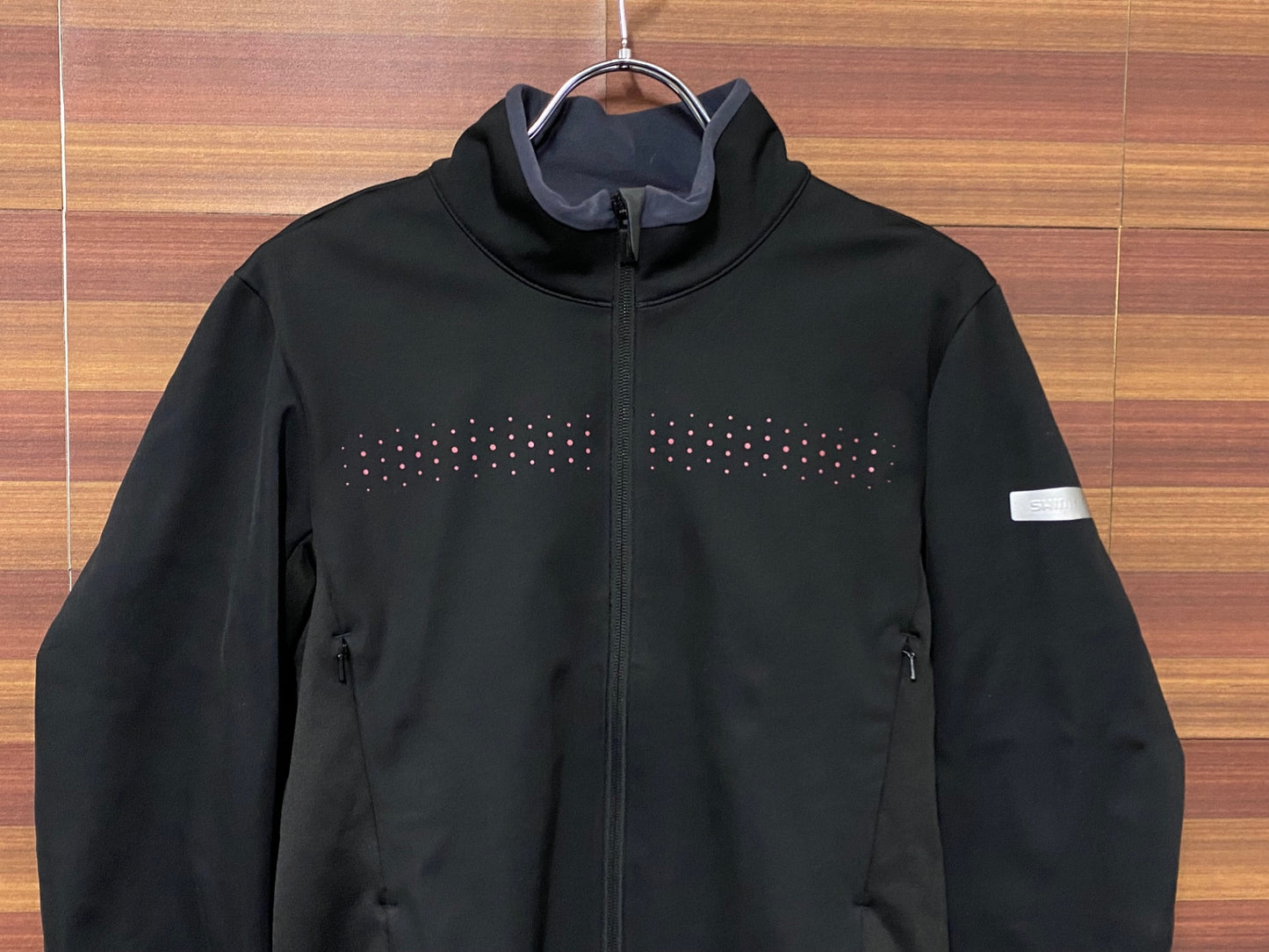 IT347 シマノ SHIMANO ウィンター サイクルジャケット 裏起毛 防風 L 黒