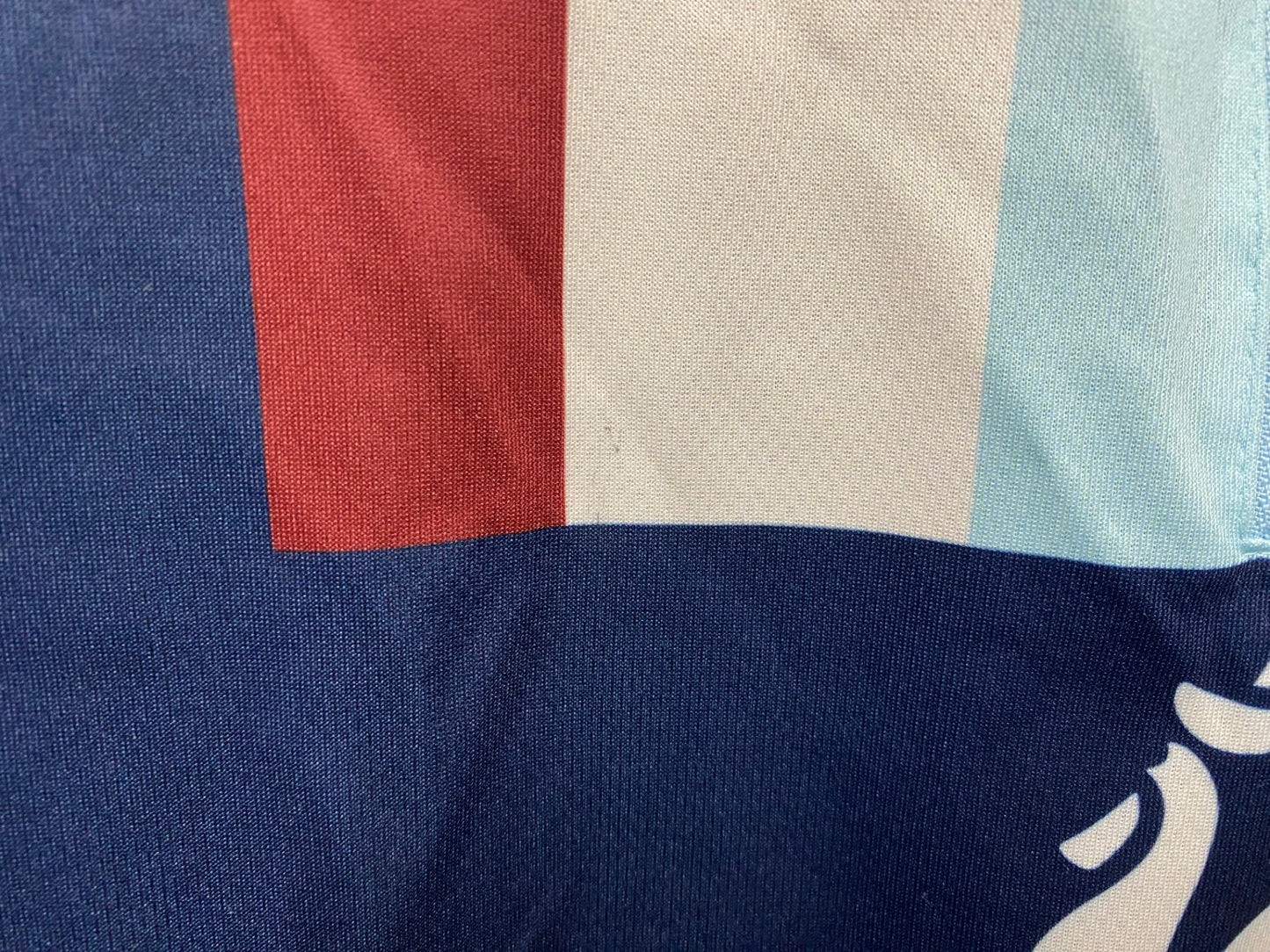 IY971 ルコックスポルティフ le coq sportif 半袖 サイクルジャージ 紺 白 M ハーフジップ