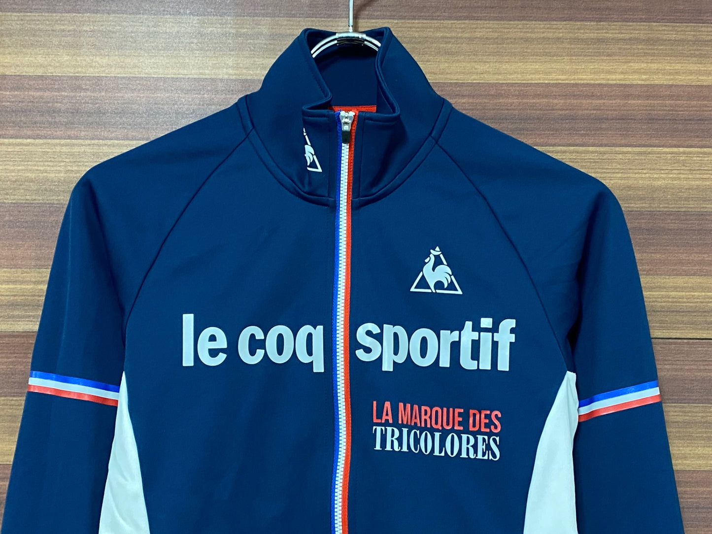 IH833 ルコックスポルティフ le coq sportif 長袖 サイクルジャケット M 青