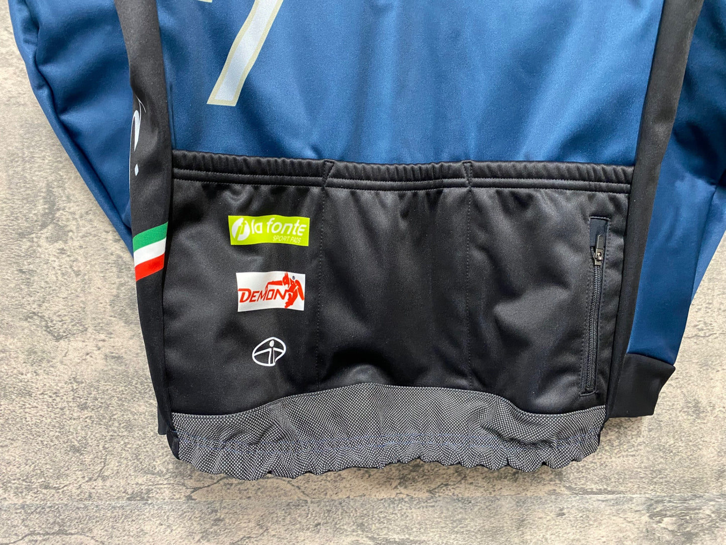 JA515 ジェッセージ GSG 7ITA サイクルジャケット 黒紺 M 裏起毛