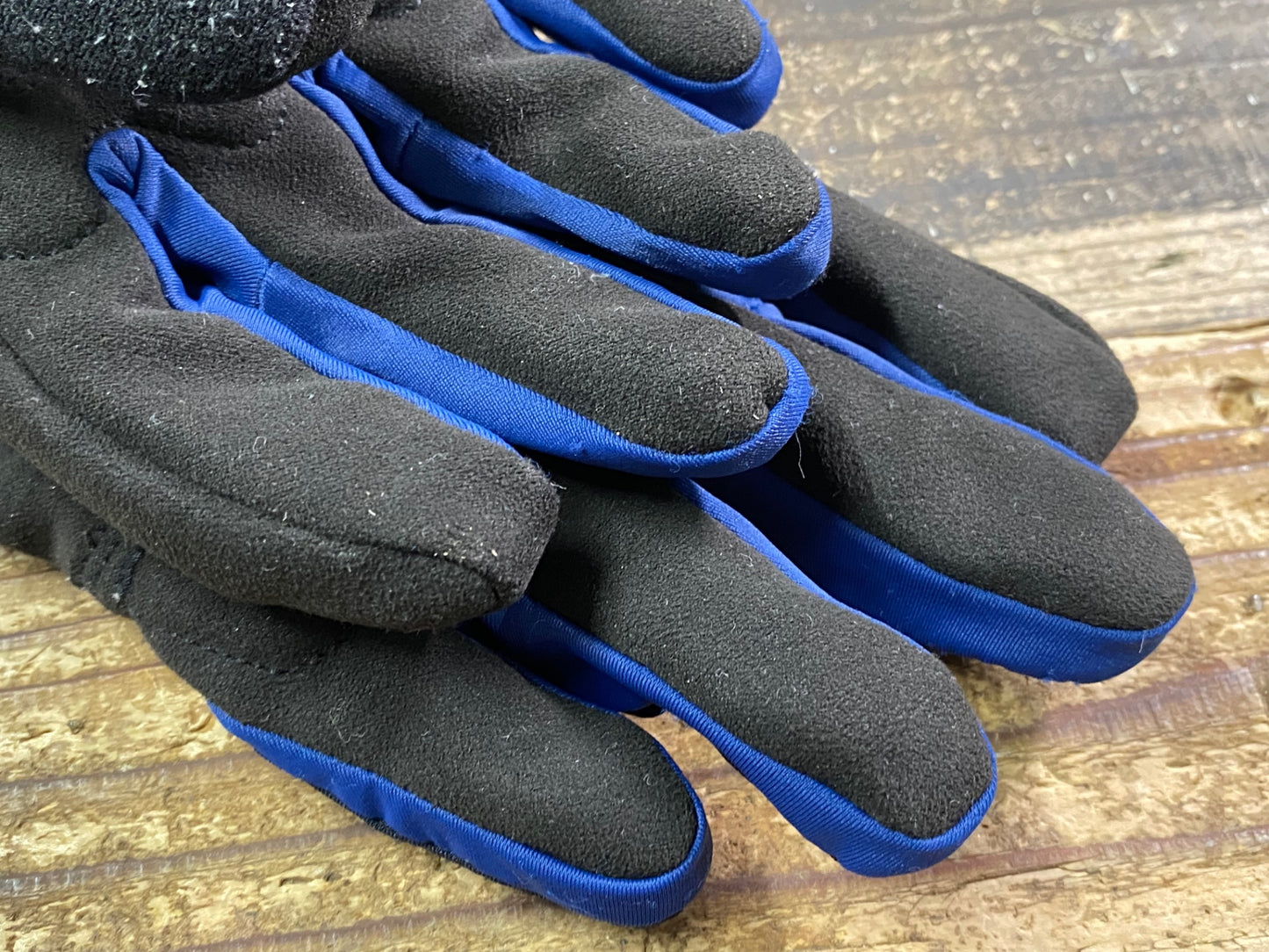 IT241 シマノ SHIMANO 長指 グローブ 黒 青 L 裏起毛 GORE-TEX INFINIUM