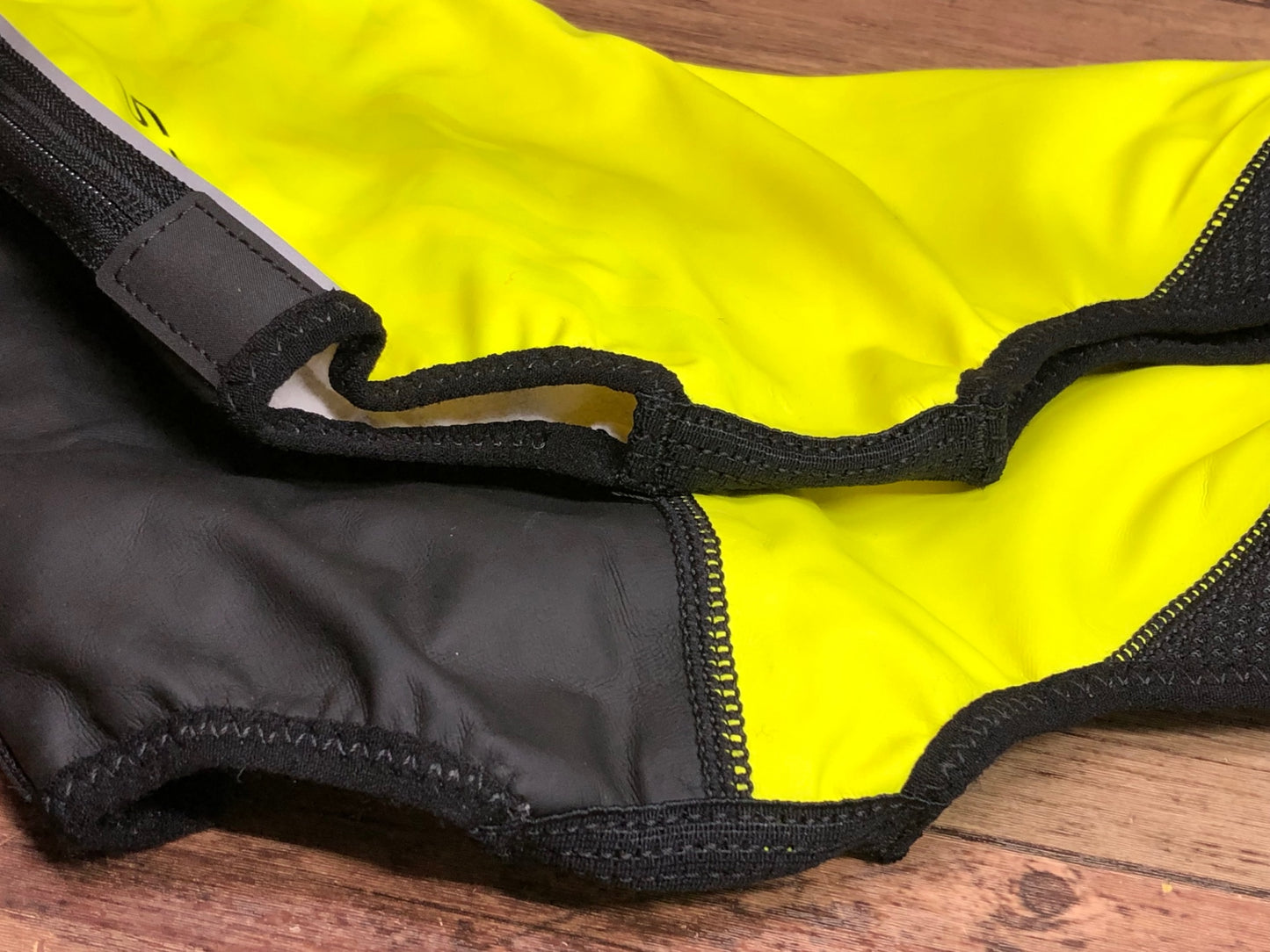 II867 シマノ SHIMANO S1100 シューズカバー 黄 黒 M 裏起毛