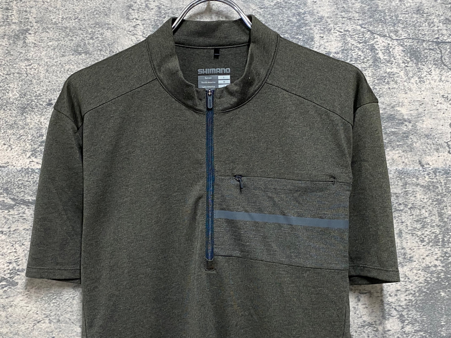 JC107 シマノ SHIMANO 半袖 サイクルジャージ グレー XL