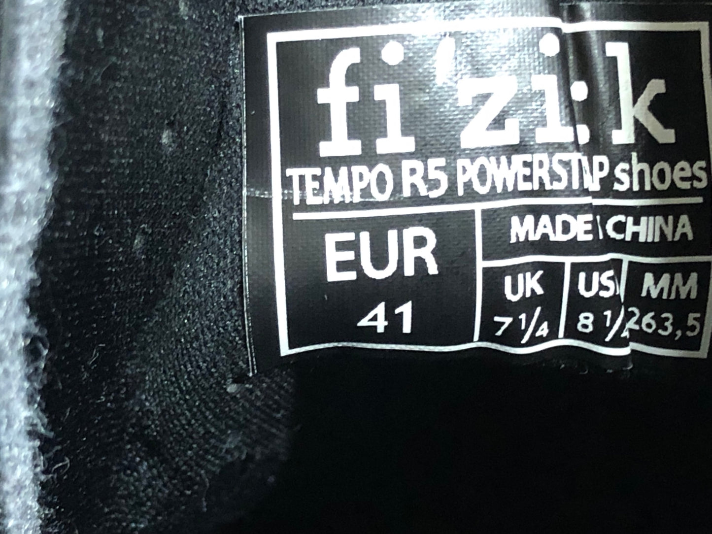 IY386 フィジーク fizik テンポ TEMPO R5 POWERSTRAP shoes ビンディングシューズ 白 黒 EU41