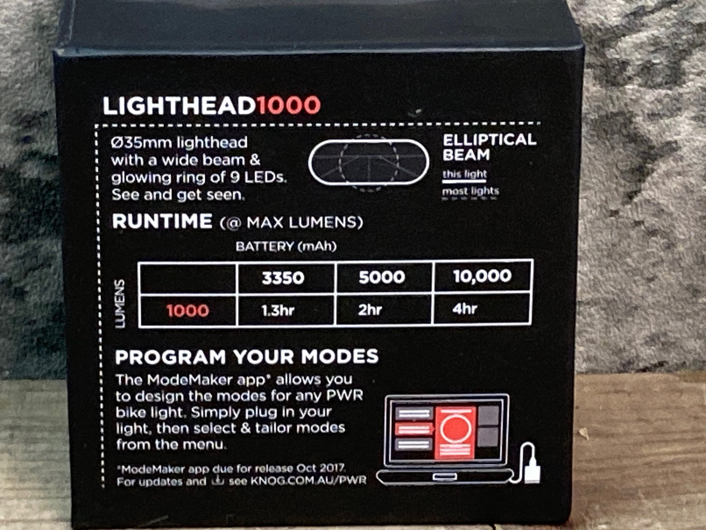 IR305 ノグ knog pwr LIGHTHEAD 1000 フロント ライトヘッド
