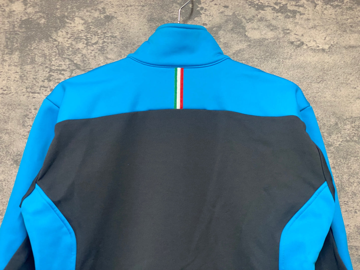 IZ763 カステリ CASTELLI 長袖 サイクルジャケット 水 グレー M 裏起毛 GORE WINDSTOPPER ※汚れ