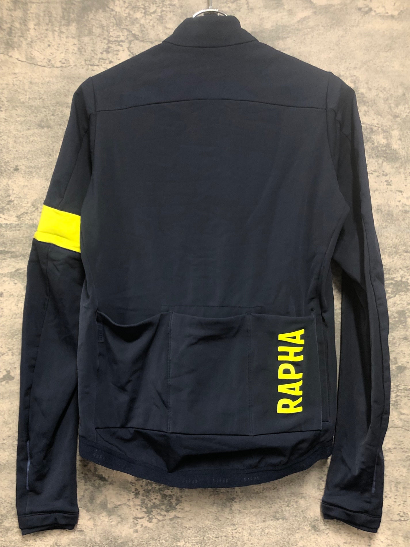 IV164 ラファ Rapha PRO TEAM TRAINING JERSEY 長袖 サイクルジャケット 濃紺 M 裏起毛