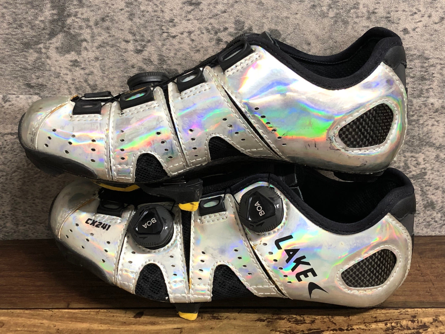 IY198 レイク LAKE CX241 ビンディングシューズ 3穴 シルバー EU38