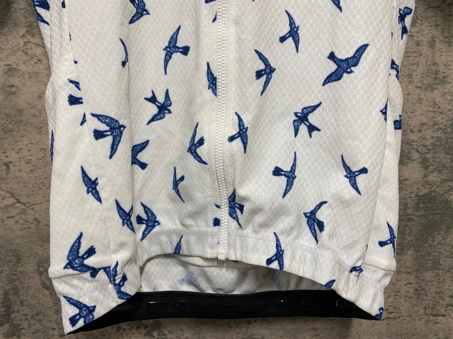 IS758 SEARCH AND STATE 半袖 サイクルジャージ 白 紺 XS