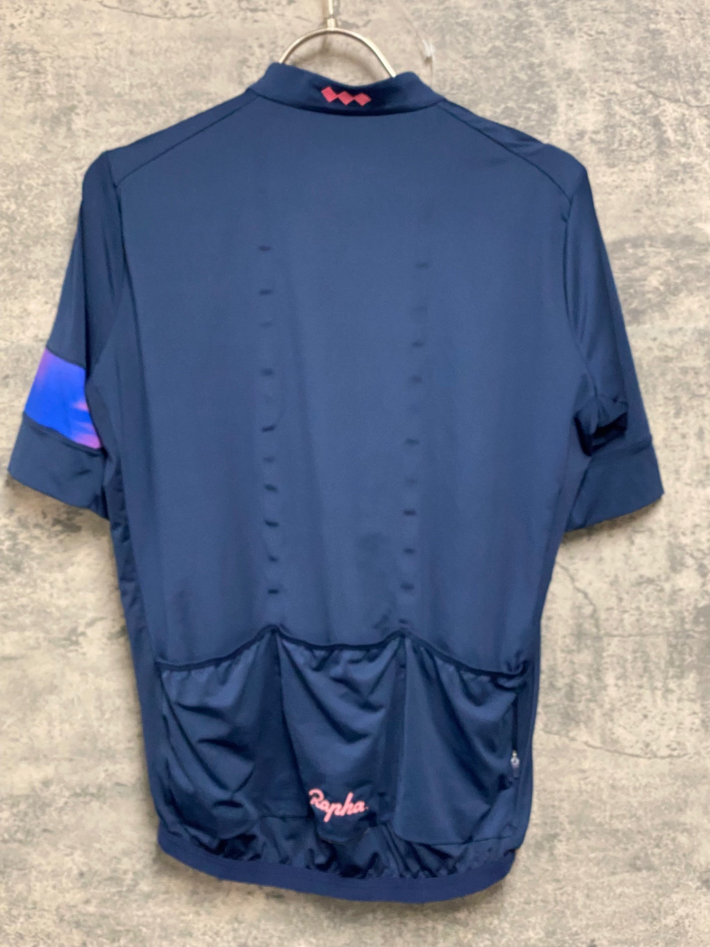 JC592 ラファ Rapha EF PRO TEAM TRAINING JERSEY 半袖 サイクルジャージ 紺 M