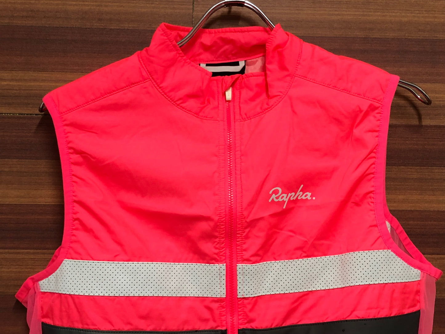 HZ940 ラファ Rapha MEN'S BREVET INSULATED GILET ジレ ピンク L ※背面シミ