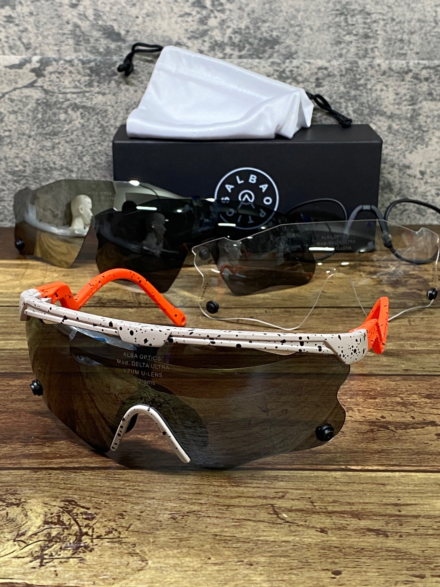 IY678 アルバオプティクス ALBAOPTICS デルタ DELTA ULTRA VZUM MR ALU/ML KING フレーム レンズセット