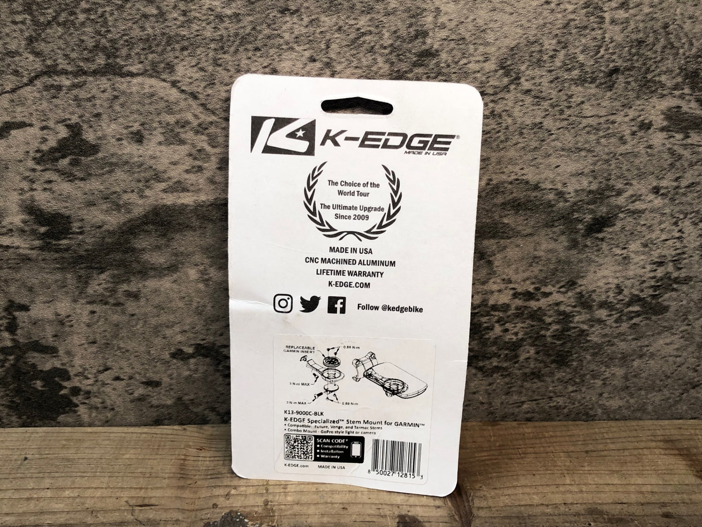 JA955 K-EDGE SPECIALIZED STEM MOUNT FOR GARMIN サイコンマウント K13-9000C-BLK