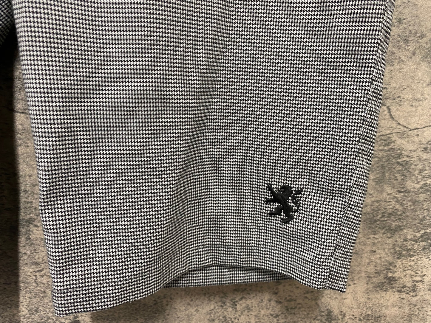 IW306 カペルミュール KAPELMUUR ハーフ サイクルパンツ グレー柄 XL ほつれあり