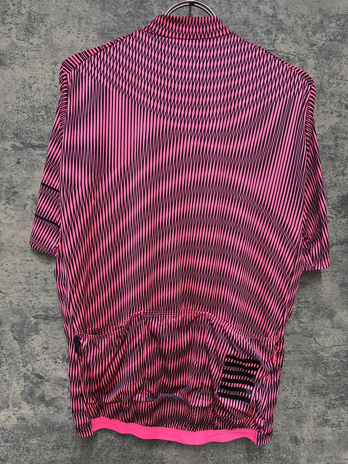 JD383 ラファ Rapha PRO TEAM FLY WEIGHT JERSEY 半袖 サイクルジャージ 黒 ピンク L