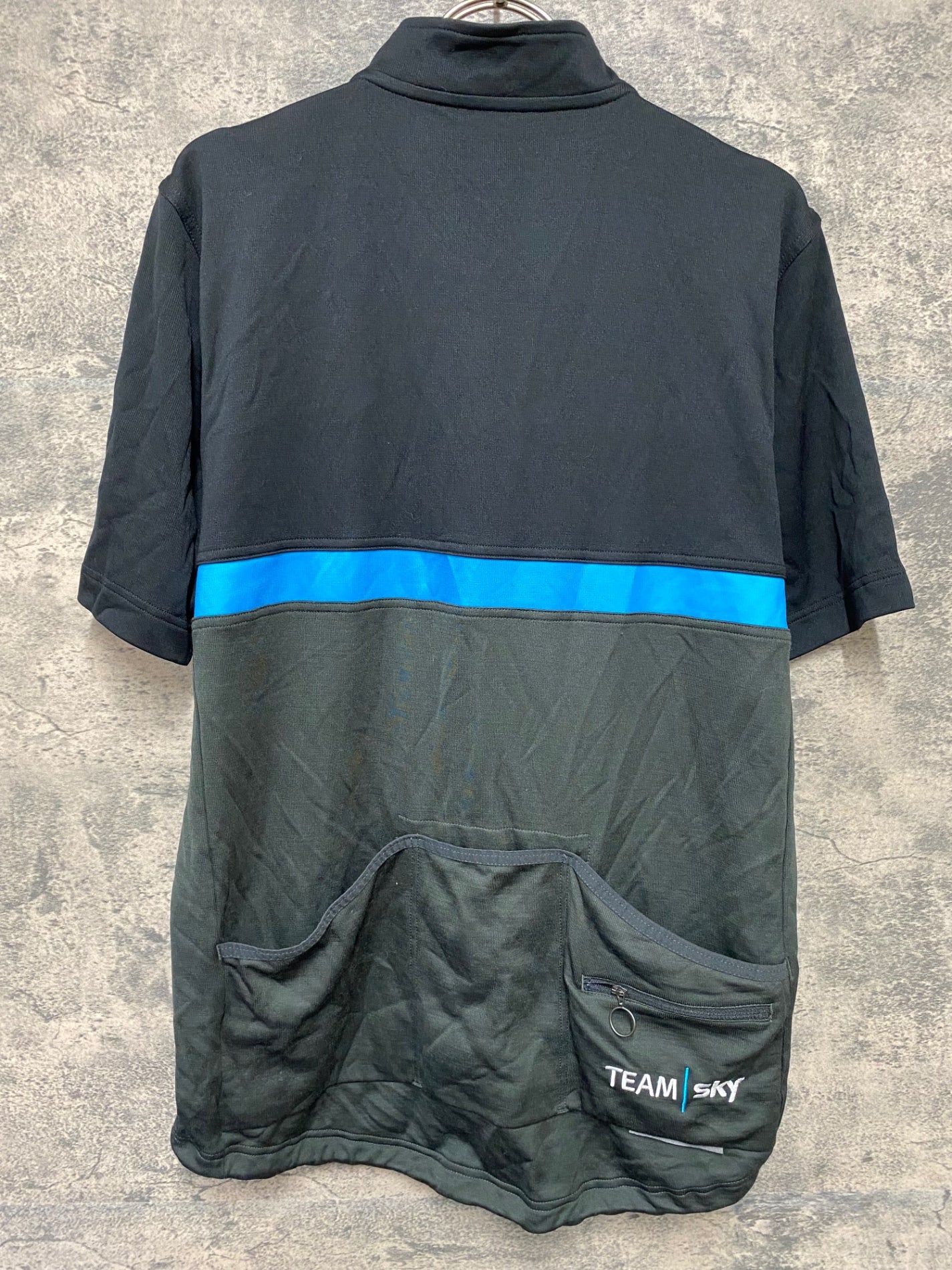 JD381 ラファ Rapha MEN'S CLUB JERSEY 半袖 サイクルジャージ 黒 XL TEAM sky