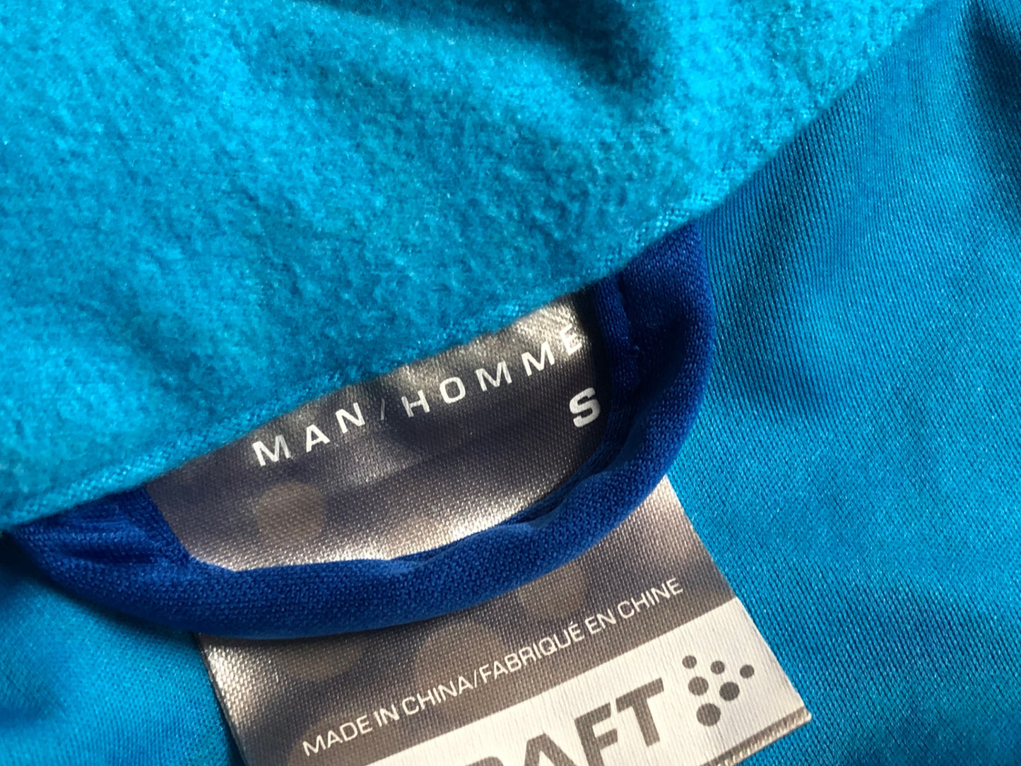 IR201 クラフト CRAFT 長袖サイクルジャケット 青 S 裏起毛