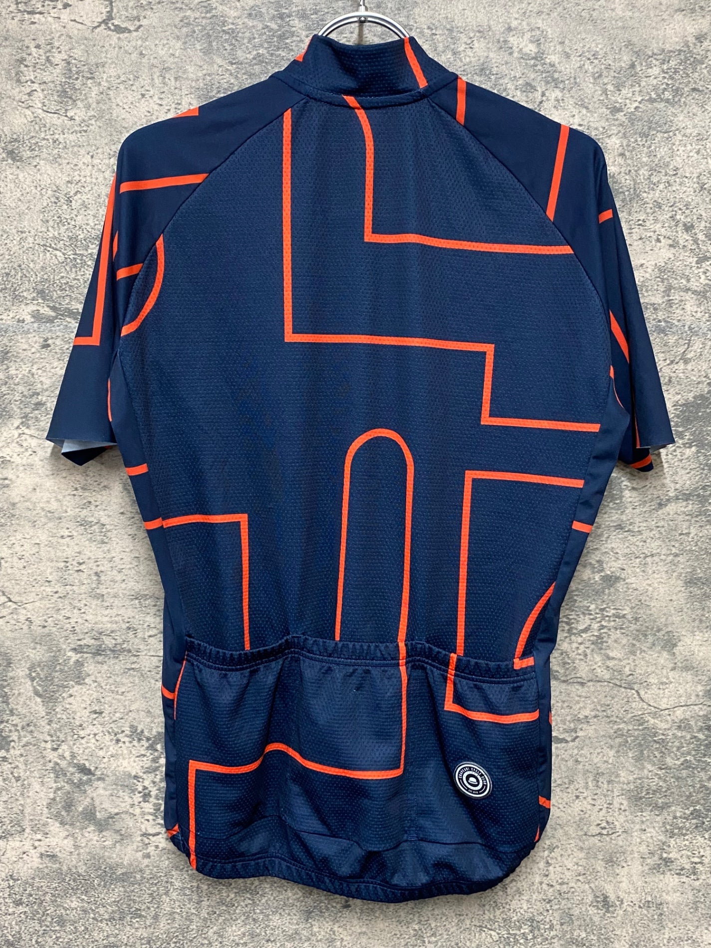 JA597 シャポー CHAPEAU! 半袖 サイクルジャージ 濃紺 L