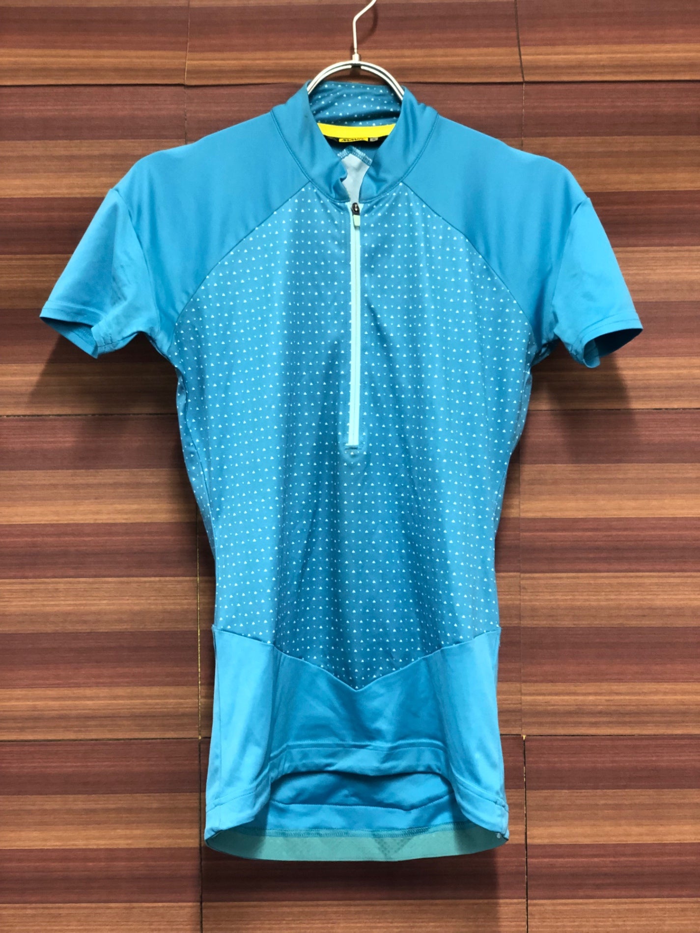 IR903 マヴィック MAVIC 半袖 ハーフジップ サイクルジャージ ターコイズ S