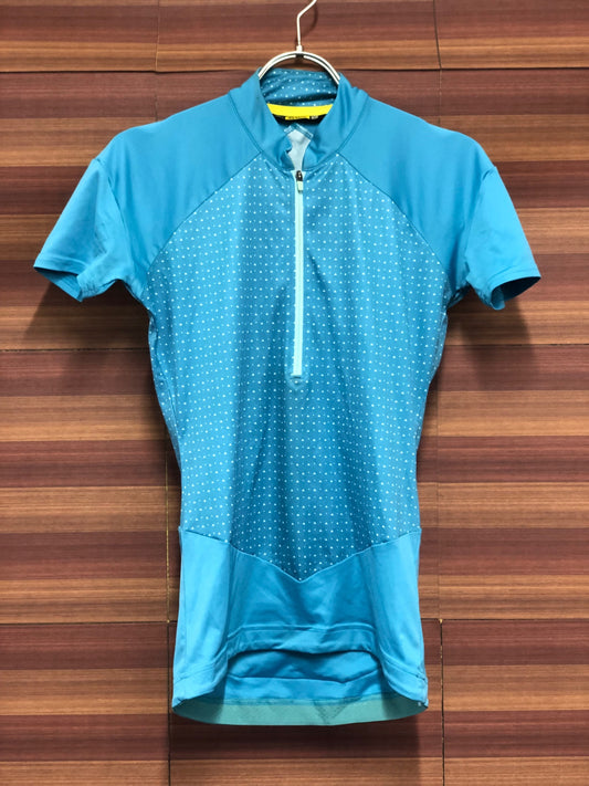 IR903 マヴィック MAVIC 半袖 ハーフジップ サイクルジャージ ターコイズ S