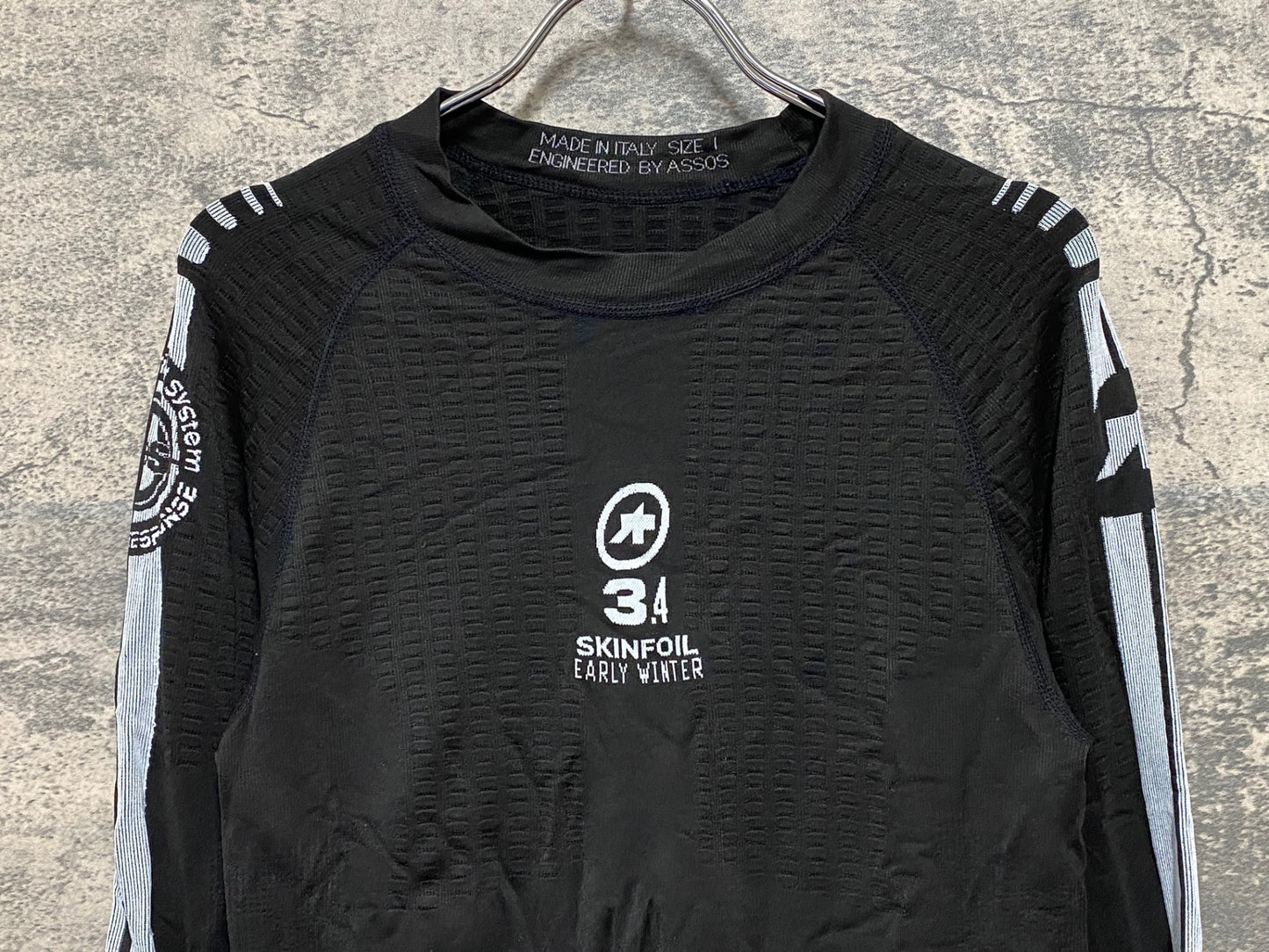 JB292 アソス assos SKINFOIL 3.4 長袖 ベースレイヤー 黒 SIZE1 EARLY WINTER