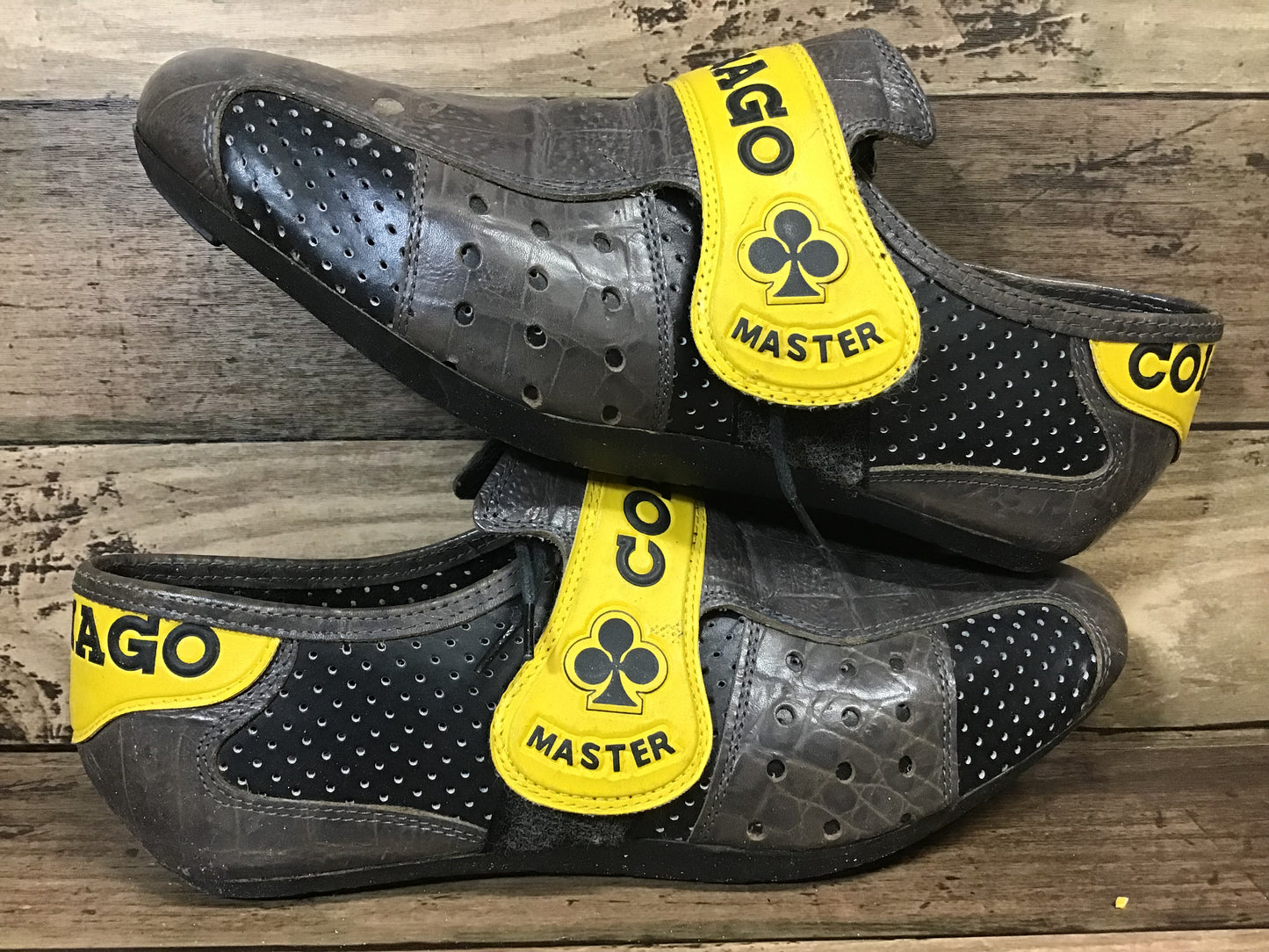 HH593 コルナゴ COLNAGO MASTER SHOES レザー 80'S-90'S ※プラスチック一部割れ